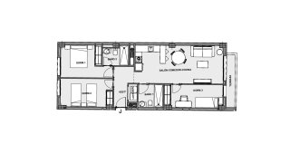 Apartment floor plan, 3 bedrooms in Alegria Sun Juan No. 5